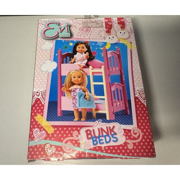 Evi Love Bunk Bed Doll Playset 2 Dolls Bed and Accessories Simba New in Box - Picture 5 of 8
